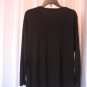 Prophecy by Sag Harbor Women's Black Long Sleeve Round Neck Shirt Sz L NWNT