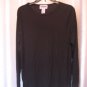 Prophecy by Sag Harbor Women's Black Long Sleeve Round Neck Shirt Sz L NWNT