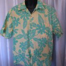 Cooke Street Men's Yellow & Green Button Down Hawaiian Shirt Sz XL Pre-Owned