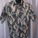 Cooke Street Men's Hawaiian Button Down Black/Green 100%Cotton Shirt Sz M Preown