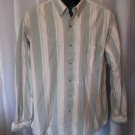 St John's Bay Men's Striped Button Down Long Sleeve Shirt Sz L16-16 1/2 PreOwned