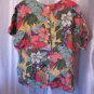 Carol Anderson Collection Women's Tropical Print Blouse Top Sz L Pre-Owned USA