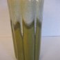 Decorative Olive Green & White Ceramic Vase 8 1/2 in. T x 4 1/2 in. W New
