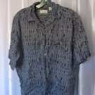 Natural Issue Silky Touch Men's Rayon Blue/Grey Button Down Shirt Sz S Pre-Owned