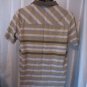 DC Men's Grey & Green Striped Collar 2 Button Shirt 100% Cotton Sz M Pre-Owned