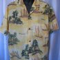 Royal Creations Men's Yellow Hawaiian Button Down Shirt Sz XL Pre-Owned Hawaii