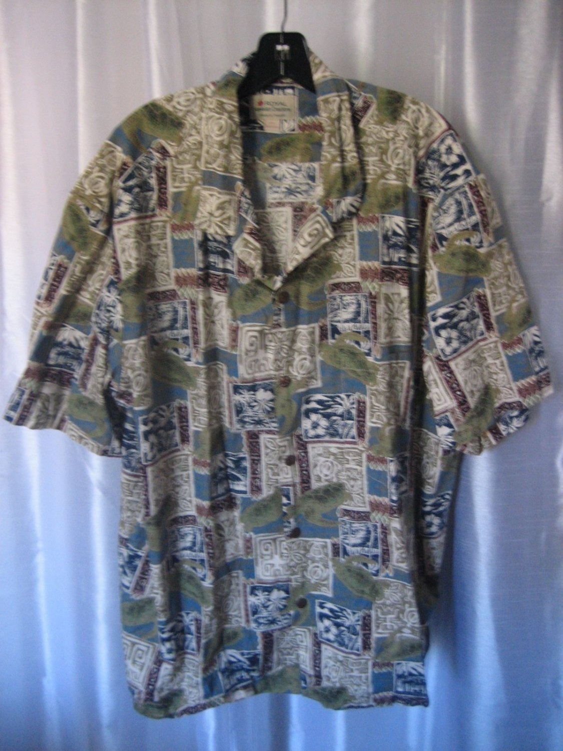Royal Hawaiian Creations Men's Hawaiian Button Down Shirt Sz 3XL Preowned Hawaii