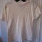 Speedo Junior Size Pool Star White Short Sleeve V Neck T Shirt 100% Cotton Sz L