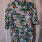 Monticeritti Original Hawaiian Shirt Men's Sea Life Hawaiian Shirt Sz L PreOwned