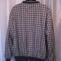 Reebok Golf Men's Navy/Tan Plaid Long Sleeve Pullover Windbreaker Shirt Sz L