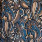 Brittany Black Woman Blue/Tan/Grey Sparkle Paisley Pullover Shirt Sz 2X NWNT