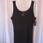 To the Max Junior Size Boyfriend Black Tank Top 100% Cotton Sz L NWWT