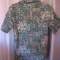 Rai Nani Men's Hawaiian Green Button Front Hawaiian Shirt Sz L Pre-Owned Hawaii