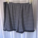 Lauren Ralph Lauren Women's Navy & White Striped 100% Cotton Shorts Pre-Owned