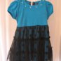 Tempted Girls Blue/Black 2 Piece Top & Leggings Set Sz 2T 95% Cotton NWWT