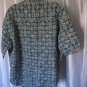 Robert Stock Men's Blue/White/Tan Button Down Short Sleeve Shirt Sz M Pre-Owned