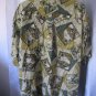 North Crest Men's Button Down Shirt with Tropical Postcards  Sz XXL100% Rayon