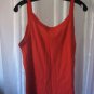 Old Navy Perfect Fit Sheer Junior Size Orange Tank Top 100% Cotton Sz XXL NWWT