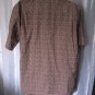 Eddie Bauer Men's Weathered Linen Maroon/Tan Button Down Shirt Sz L Tall Pre-Own