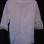 Jaclyn Smith  Junior Size White & Gold Beaded Tunic Shirt Sz Large Pre-Owned