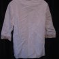 Jaclyn Smith  Junior Size White & Gold Beaded Tunic Shirt Sz Large Pre-Owned