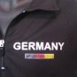 Umbro Men's Germany Black & White Zipper Front Short Sleeve Shirt Sz L Pre-Owned