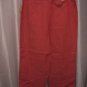 Linden Hill Coral/Nectar Women's 100% Linen Capri/Cropped Pants Sz 10 NWWT