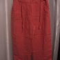Linden Hill Coral/Nectar Women's 100% Linen Capri/Cropped Pants Sz 10 NWWT