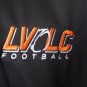 LV LC Football Men's Black 3 Button Front Shirt Sz XL 100% Polyester Pre-Owned