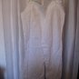 Merona Women's White Drawstring Waist Long Pants 55% Linen/45% Cotton Sz L NWWT