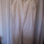 Merona Women's White Drawstring Waist Long Pants 55% Linen/45% Cotton Sz L NWWT