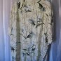 Paradise Found Men's Off White Hawaiian Button Down Shirt Sz 3XL100%Rayon NWNT