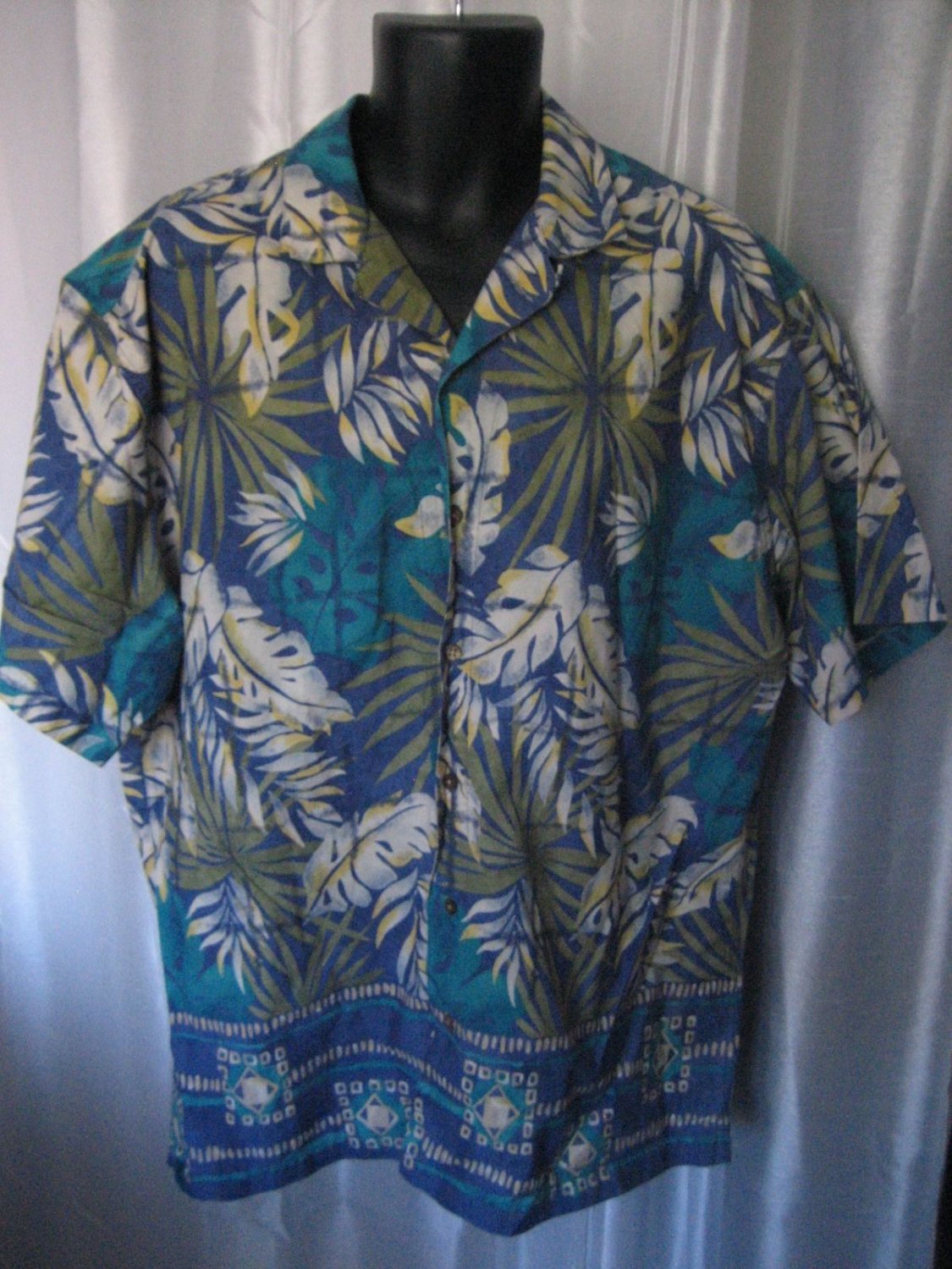 Chaps Ralph Lauren Men's Hawaiian Button Down Shirt Sz XL PreOwned 100