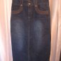 Out Jeans Junior Size Mid Calf Blue Denim Jean Skirt 96% Cotton Sz 1X NWNT