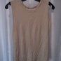 Mossimo Women's Tan Sleeveless Tank Top Shirt Sz L 100% Lyocell Pre-Owned