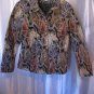 Anage Women's Horse Print Multi-Color Beaded Lined Jacket/Blazer Sz M Pre-Owned