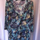 Jordan Taylor Junior Size Blue/Yellow Long Tunic Style Long Sleeve Shirt Sz L NW