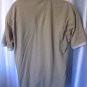 Looney Tunes Wile E Coyote Tan Golf Shirt Short Sleeve Sz L 100% Cotton Pre-Own