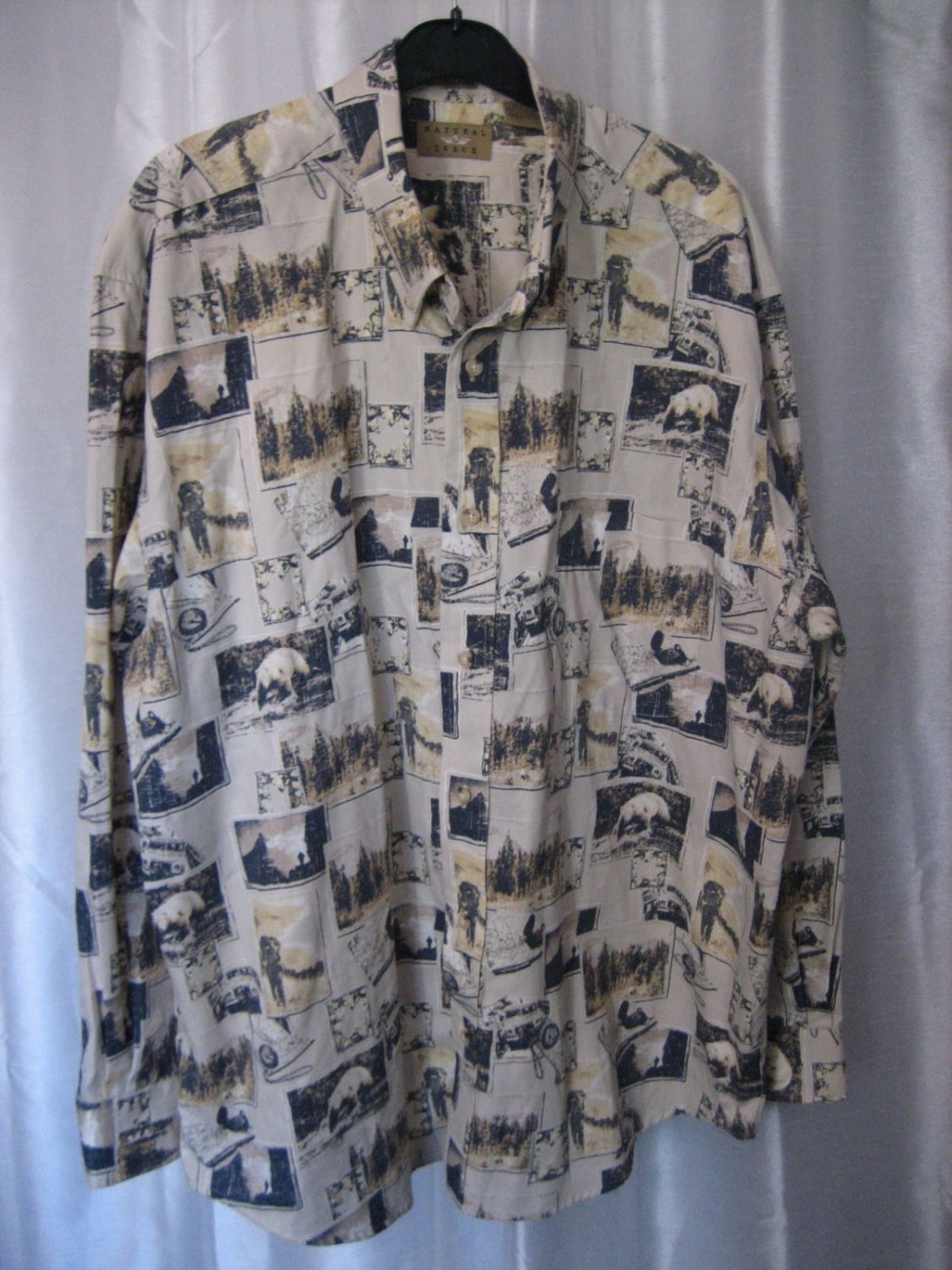 Natural Issue Wrinkle Free Men's Button Down Long Sleeve Shirt Sz XL Pre-Owned
