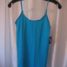 Authentic American Heritage Turquoise Blue Junior Size Cami Tank Shirt Sz L NWWT