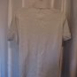 White Stag Women's Metallic Silver Short Sleeve Shirt/Top Sz 12/14 Pre-Owned