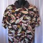 Cooke Street Men's 3 Button Hawaiian Print Collar Shirt 100%Cotton Sz L PreOwned