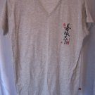 Whispering Smith Junior Size V Neck Cream/Grey Heather T Shirt Asian Sz L Preown