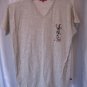 Whispering Smith Junior Size V Neck Cream/Grey Heather T Shirt Asian Sz L Preown