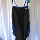 Speedo Performance Junior Size Black & Blue One Piece Swim/Bathing Suit Sz 36/10