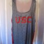 Trojan Apparel Women's USC Trojans Grey Athletic Tank Top Sz 2XL 100%Polyester
