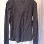 Route 66 Junior Size Navy w/Silver Thread Long Sleeve Henley Shirt Sz L PreOwned