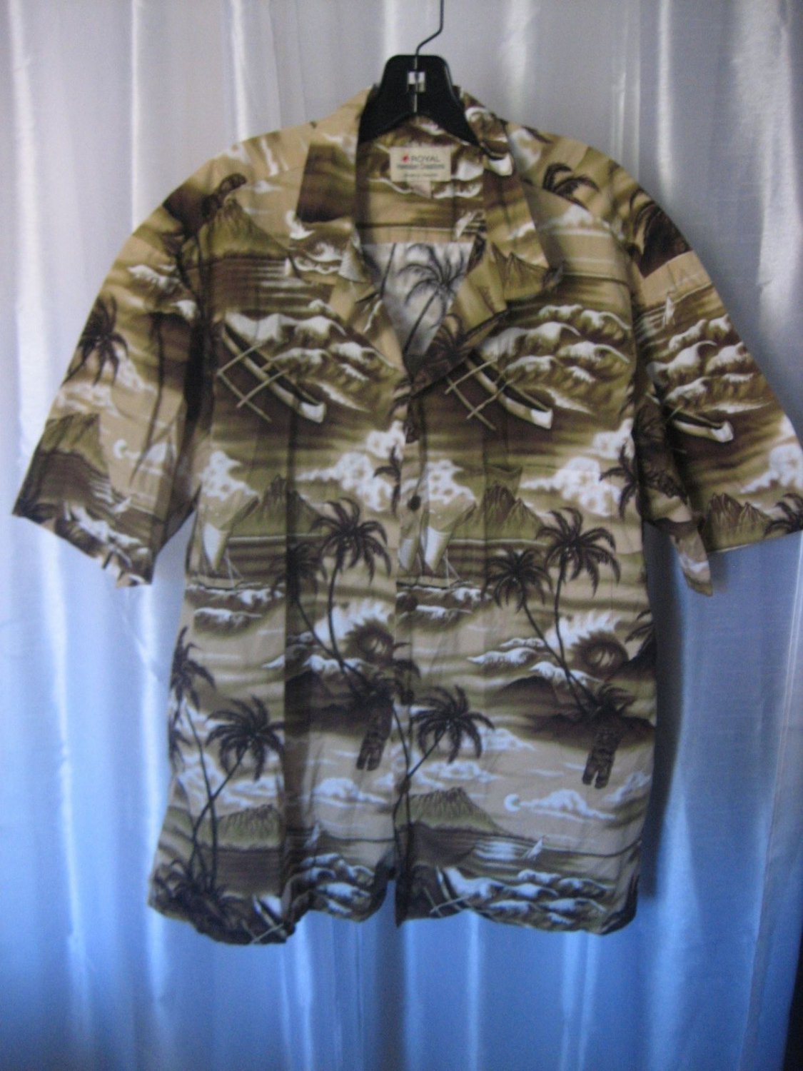 Royal Hawaiian Creations Men's Hawaiian Button Down Shirt Sz 2XL Preowned Hawaii