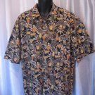 Pierre Cardin Men's Cocktails Button Down Cotton Hawaiian Shirt Sz XL Pre-Owned