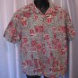 Stitch Men's Red/Blue/ Button Down Hawaiian Shirt 100% Cotton Sz XL Pre-Owned